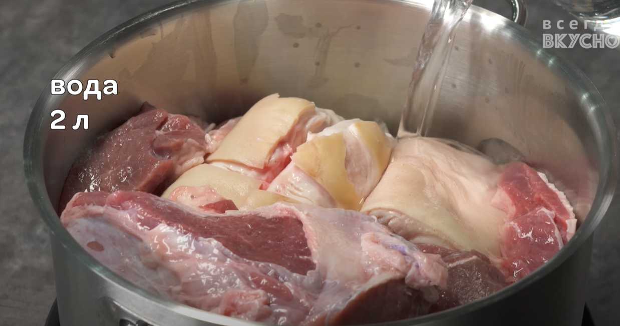 Viande classique en gelée - Étape 2