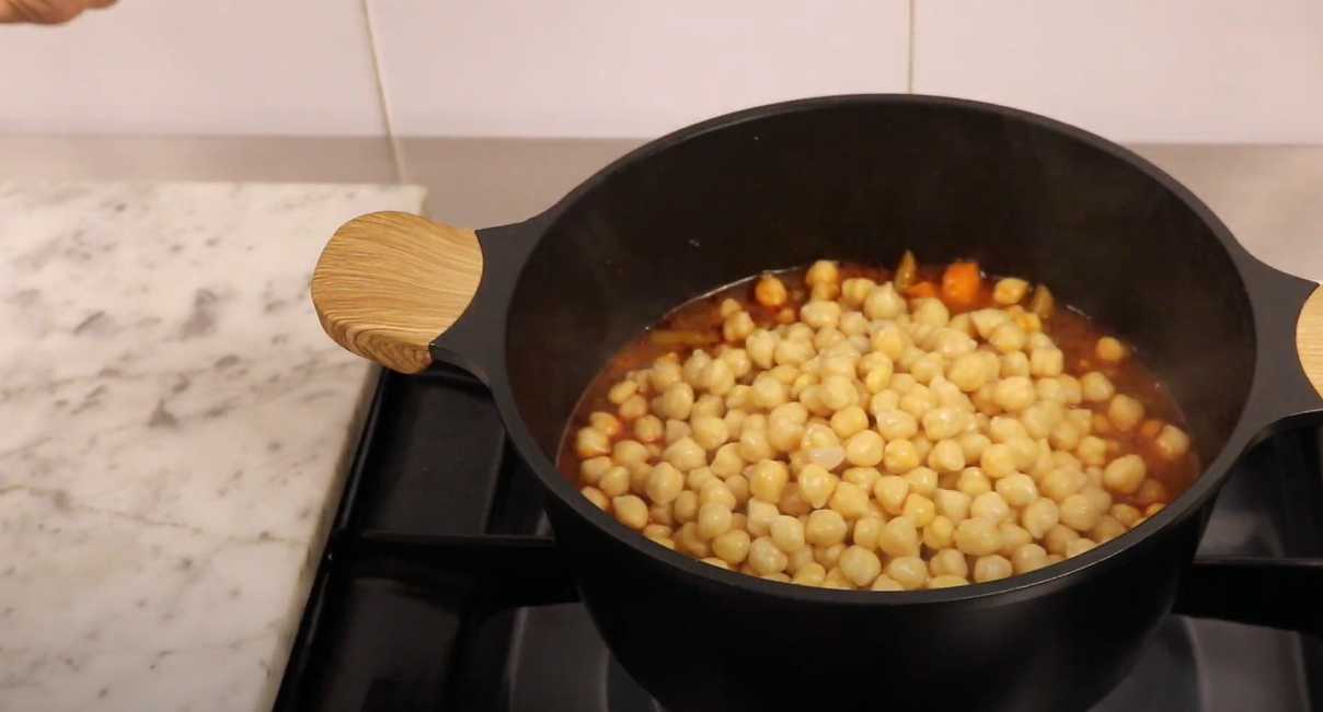 Légumes mijotés aux pois chiches - Étape 10