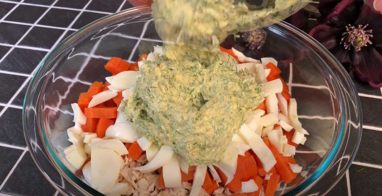 Salade de poulet sans mayonnaise - Étape 8