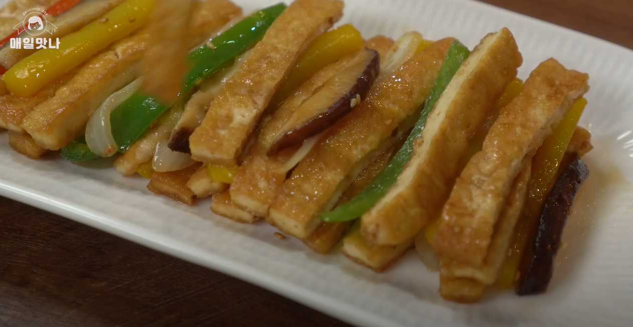 Tofu frit aux légumes - Étape 11