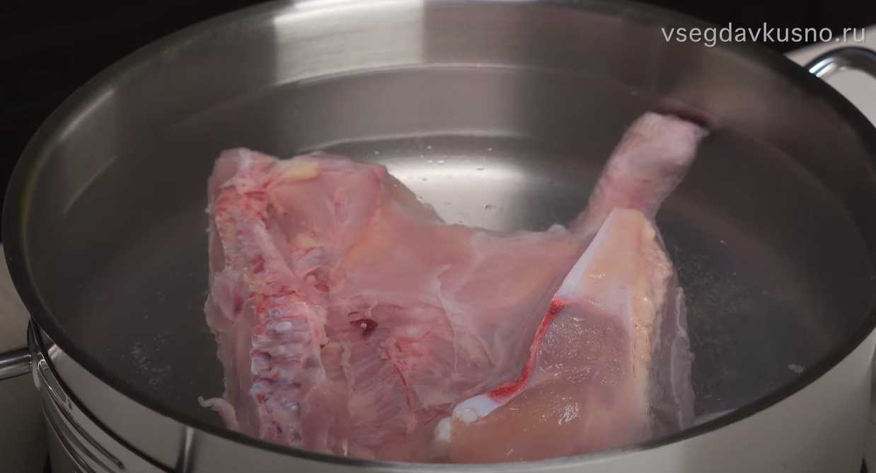 Soupe au poulet classique - Étape 1