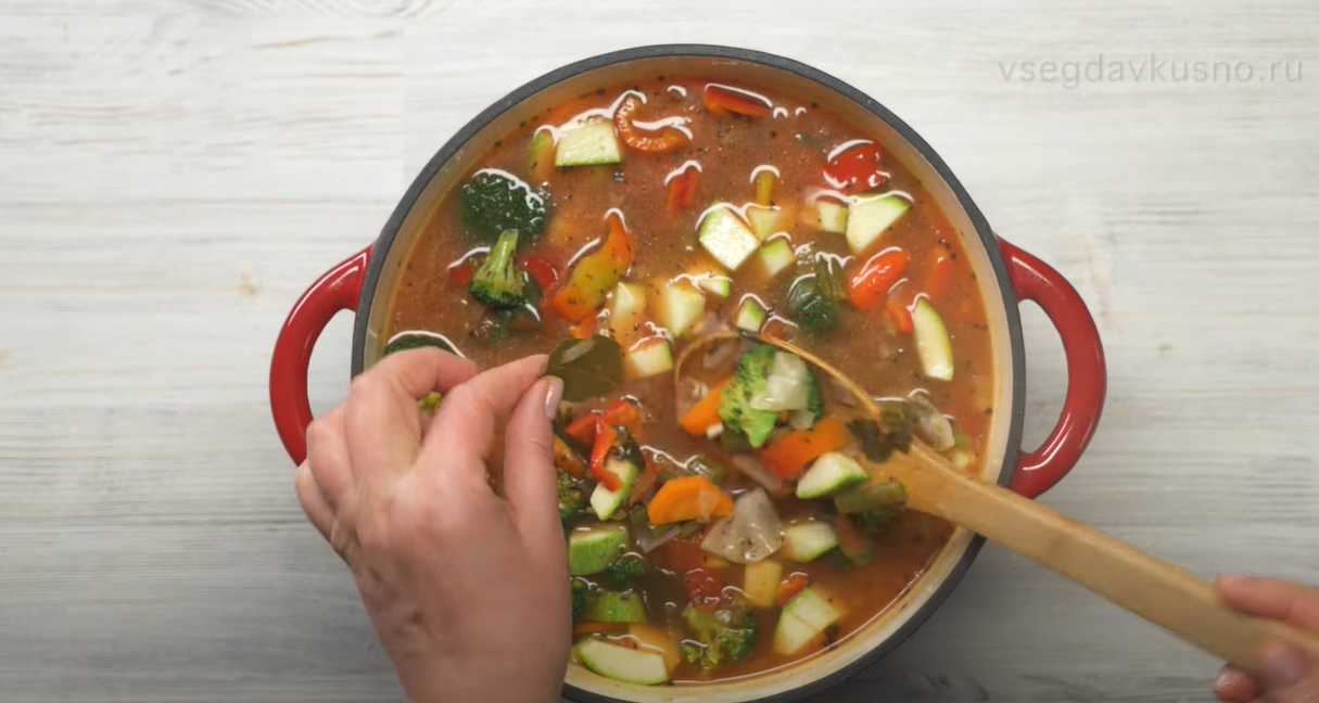 Soupe de légumes classique - Étape 12