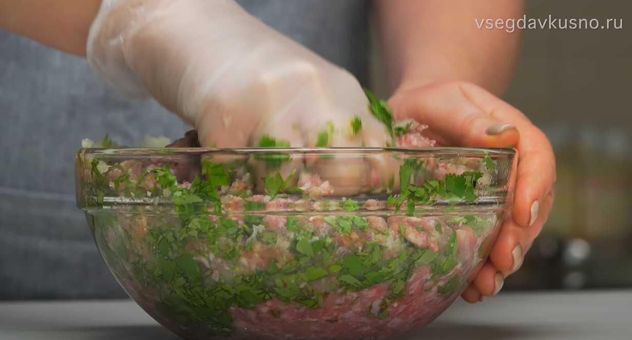 Khinkali à la viande - Étape 7