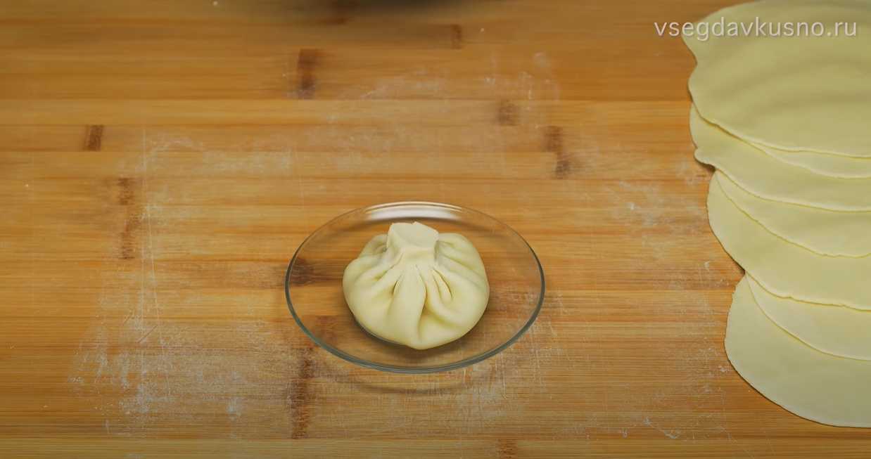 Khinkali à la viande - Étape 14