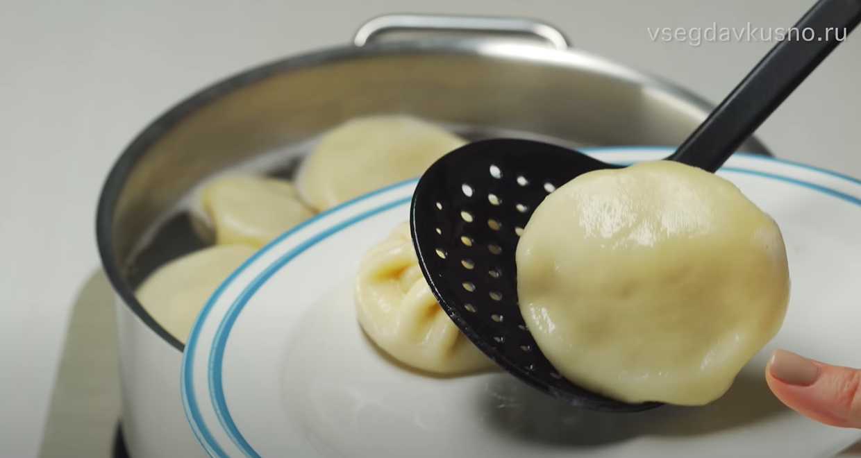 Khinkali à la viande - Étape 17