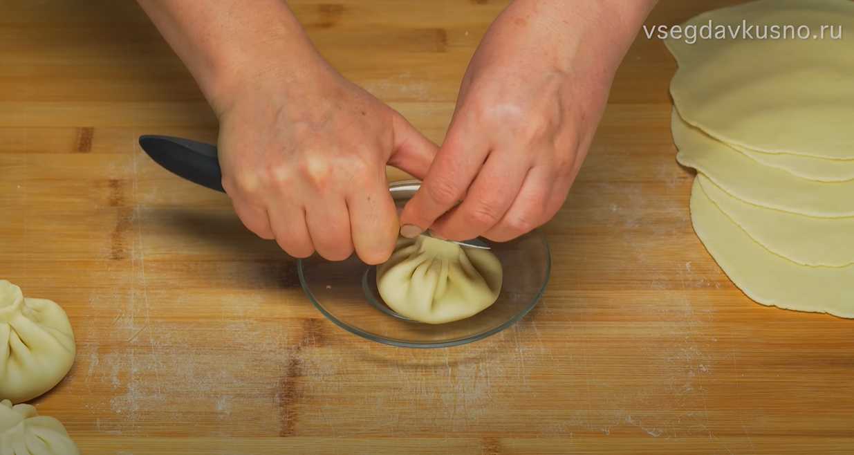 Khinkali à la viande - Étape 15