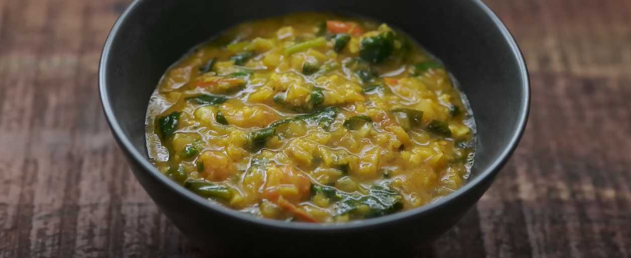 Curry de lentilles aux épinards - Étape 15