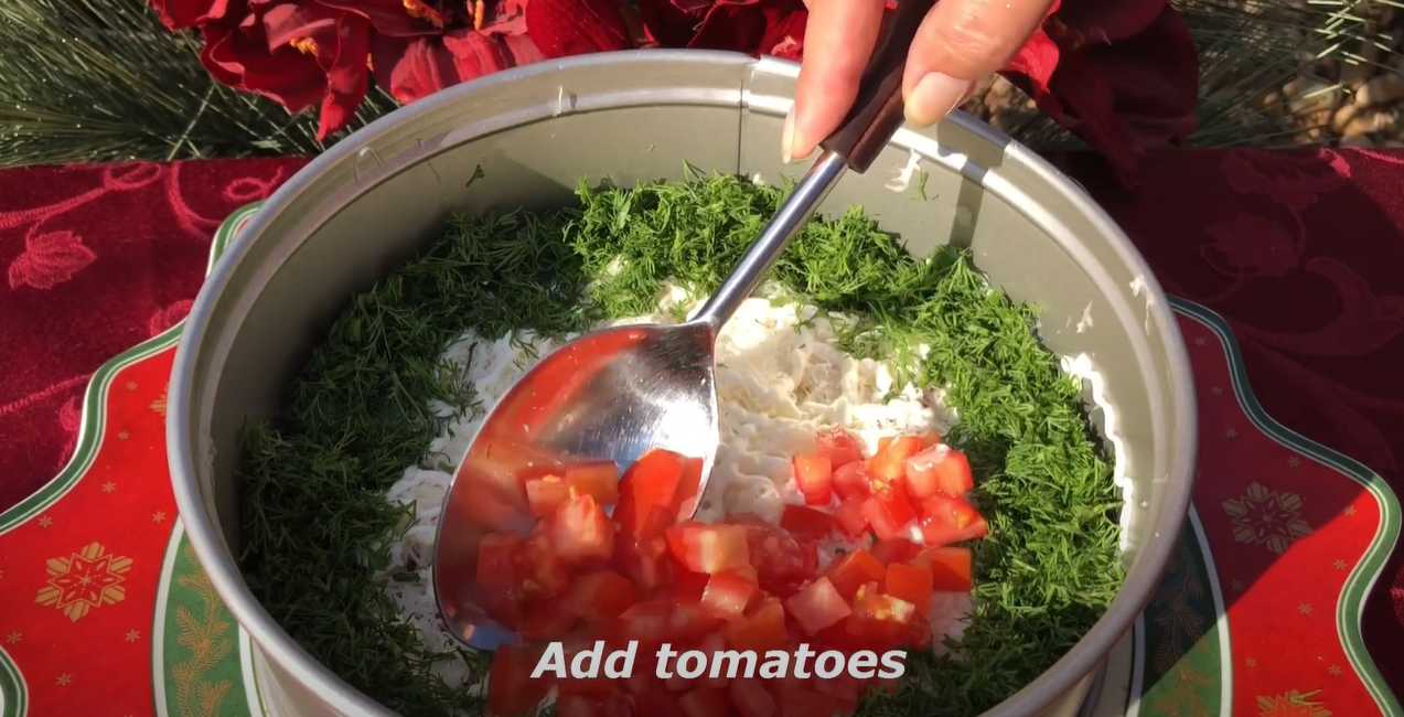 Salade du Nouvel An au poulet et aux fruits - Étape 11