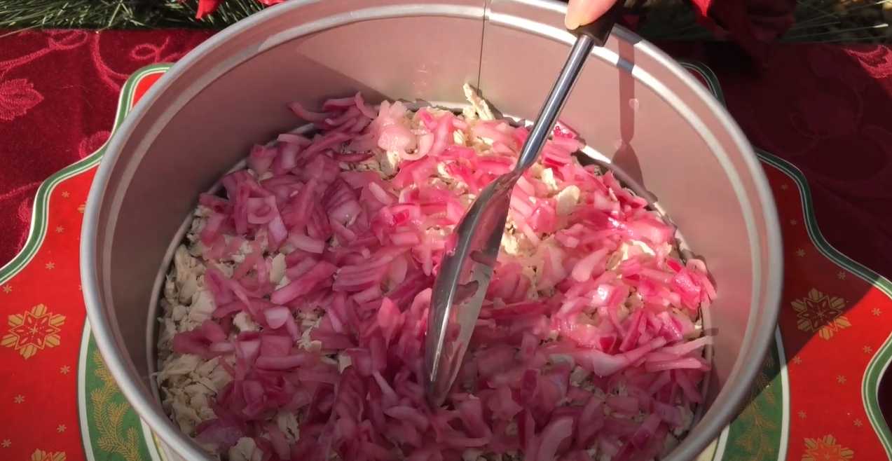 Salade du Nouvel An au poulet et aux fruits - Étape 9