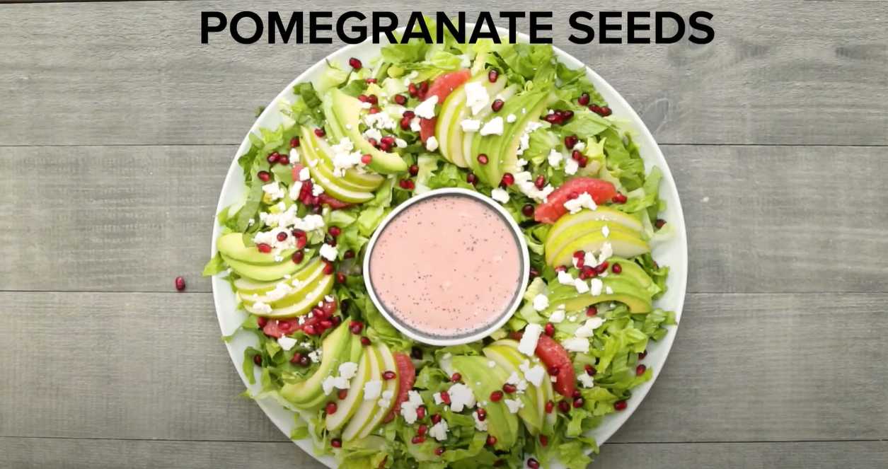 Salade de couronne du Nouvel An - Étape 6