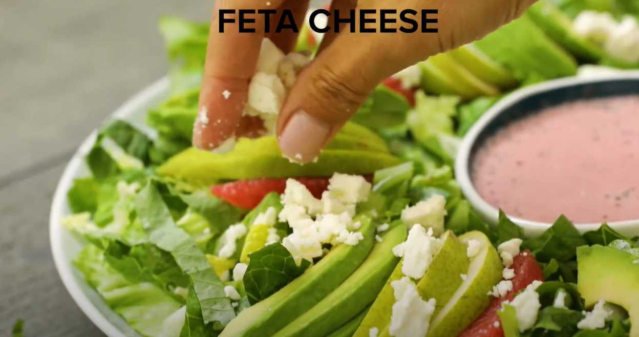 Salade de couronne du Nouvel An - Étape 5