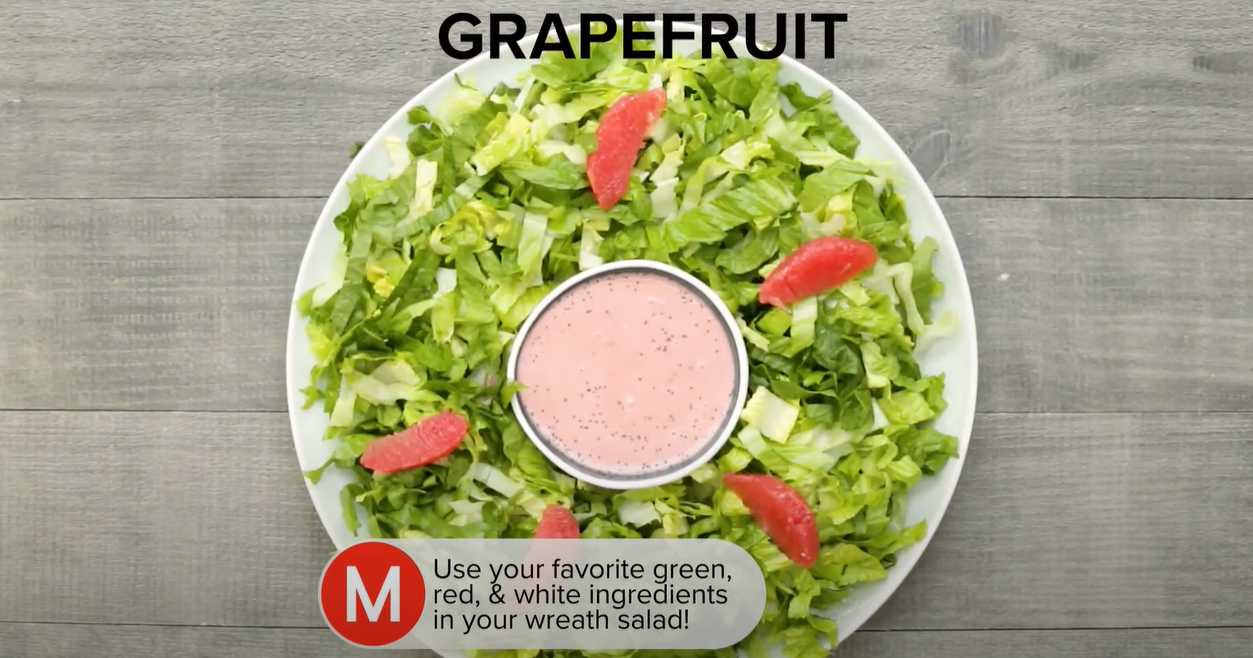 Salade de couronne du Nouvel An - Étape 4