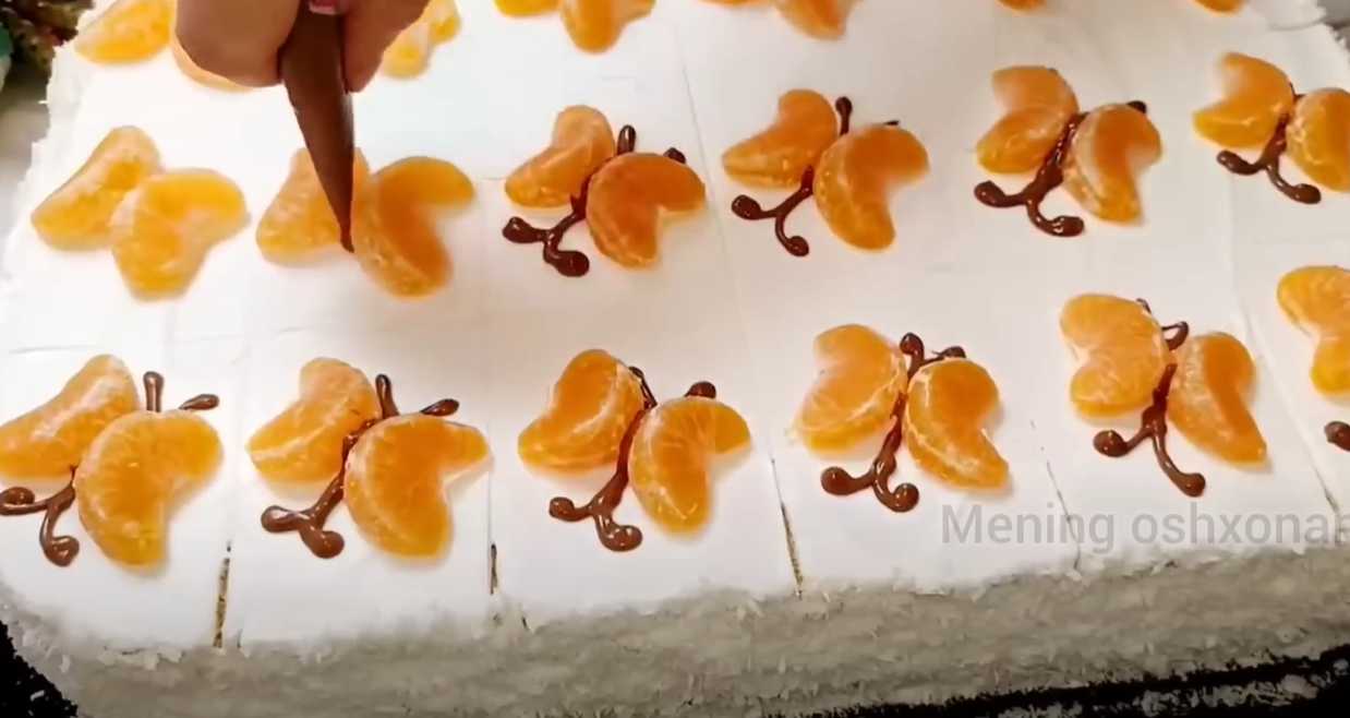 Gâteaux papillon sur neige - Étape 14