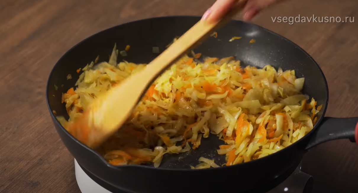 Bouillie de sarrasin au chou et aux oignons - Étape 9