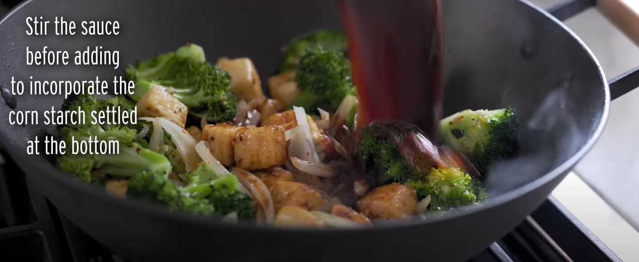 Dîner végétalien au tofu et au brocoli - Étape 7