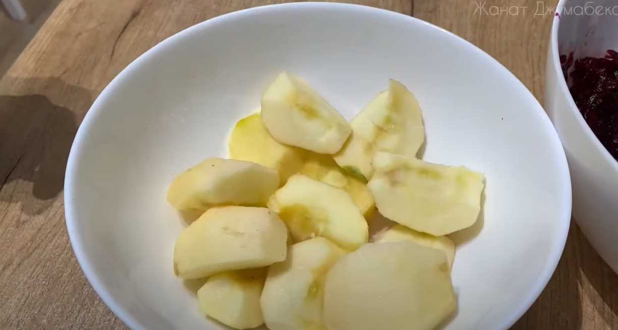 Salade de betteraves et de pommes - Étape 4