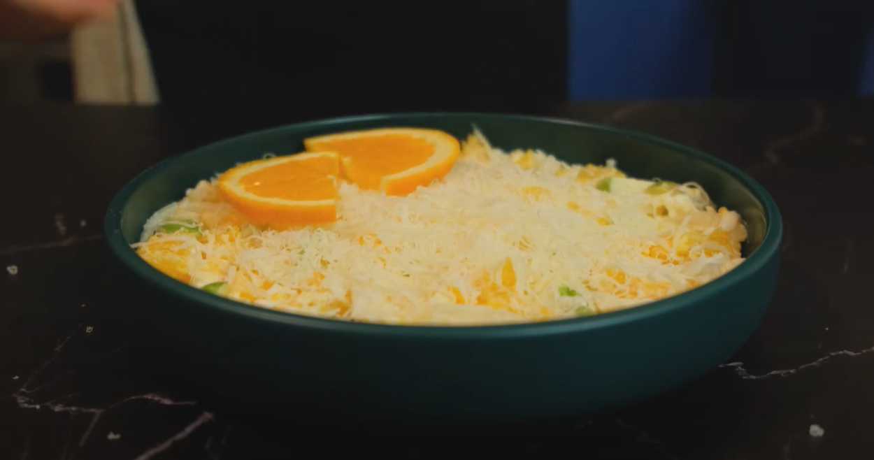 Salade d'œufs, d'oranges et de pommes - Étape 14