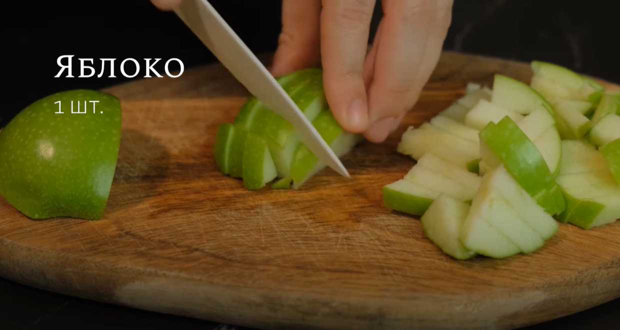 Salade d'œufs, d'oranges et de pommes - Étape 7