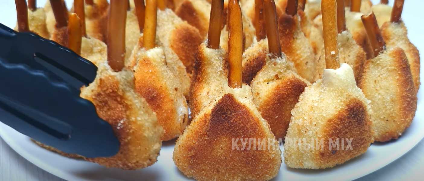 Triangles de poulet sur pailles croustillantes - Étape 12