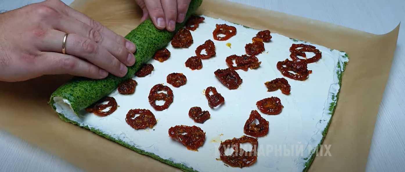 Rouleau de printemps aux épinards - Étape 11