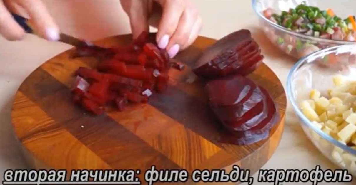 Amuse-bouche au hareng dans une baguette - Étape 2