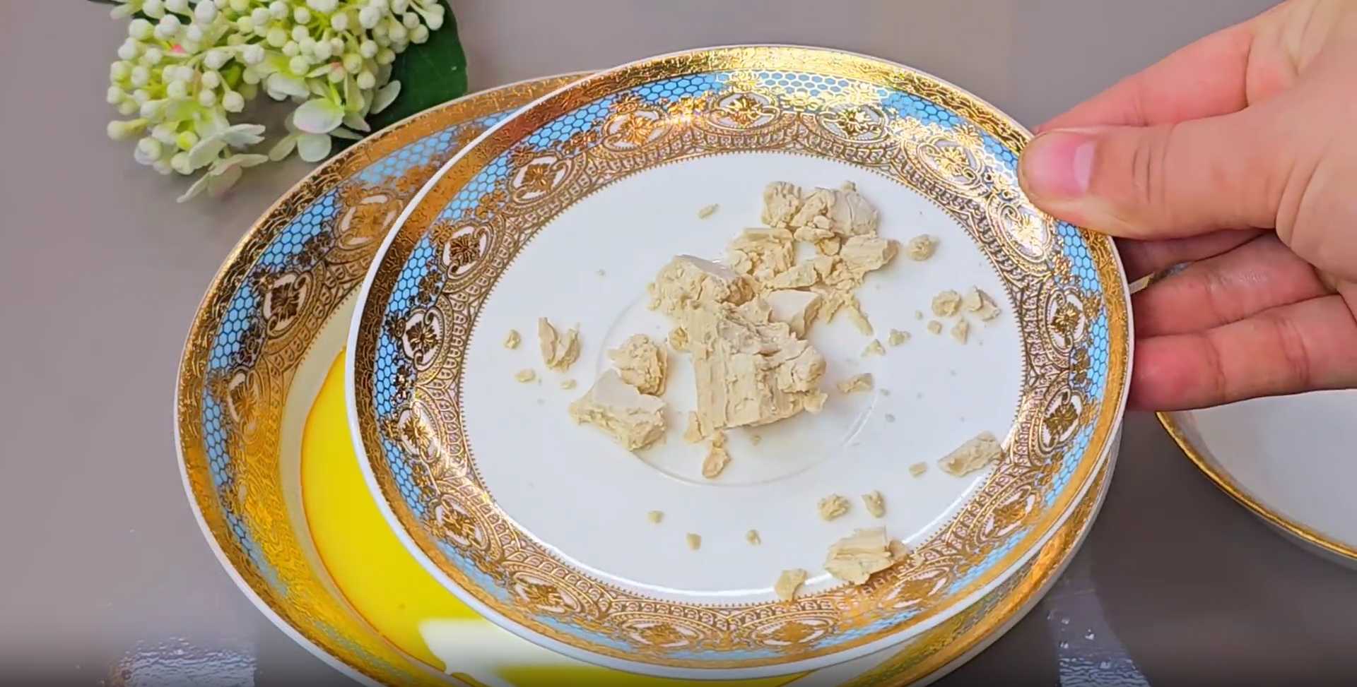 Croissants décorés pour le thé - Étape 1