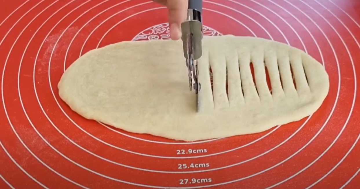 Couronnes de fromage blanc tressées - Étape 5