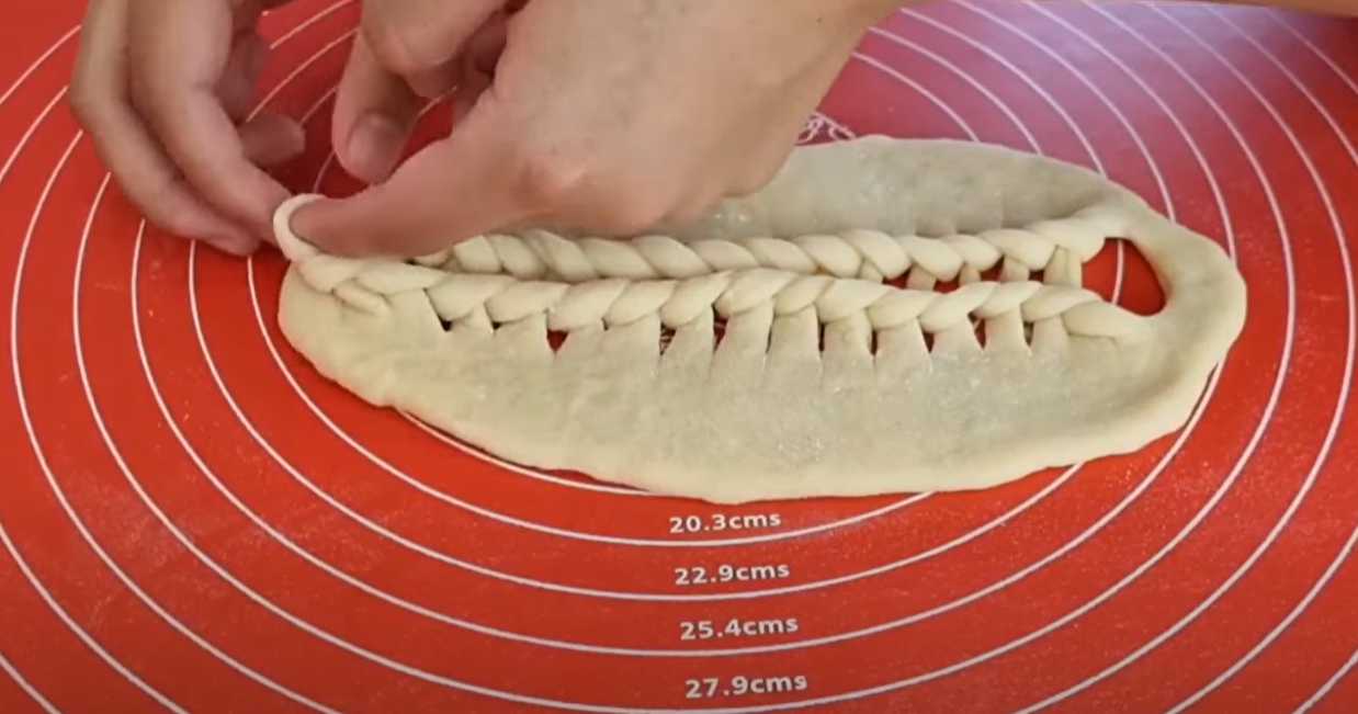 Couronnes de fromage blanc tressées - Étape 8