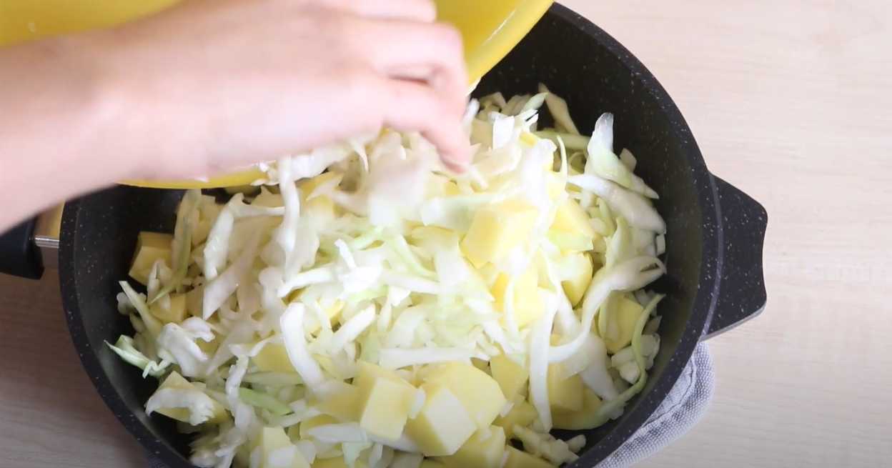 Tourte aux pommes de terre et au chou - Étape 5