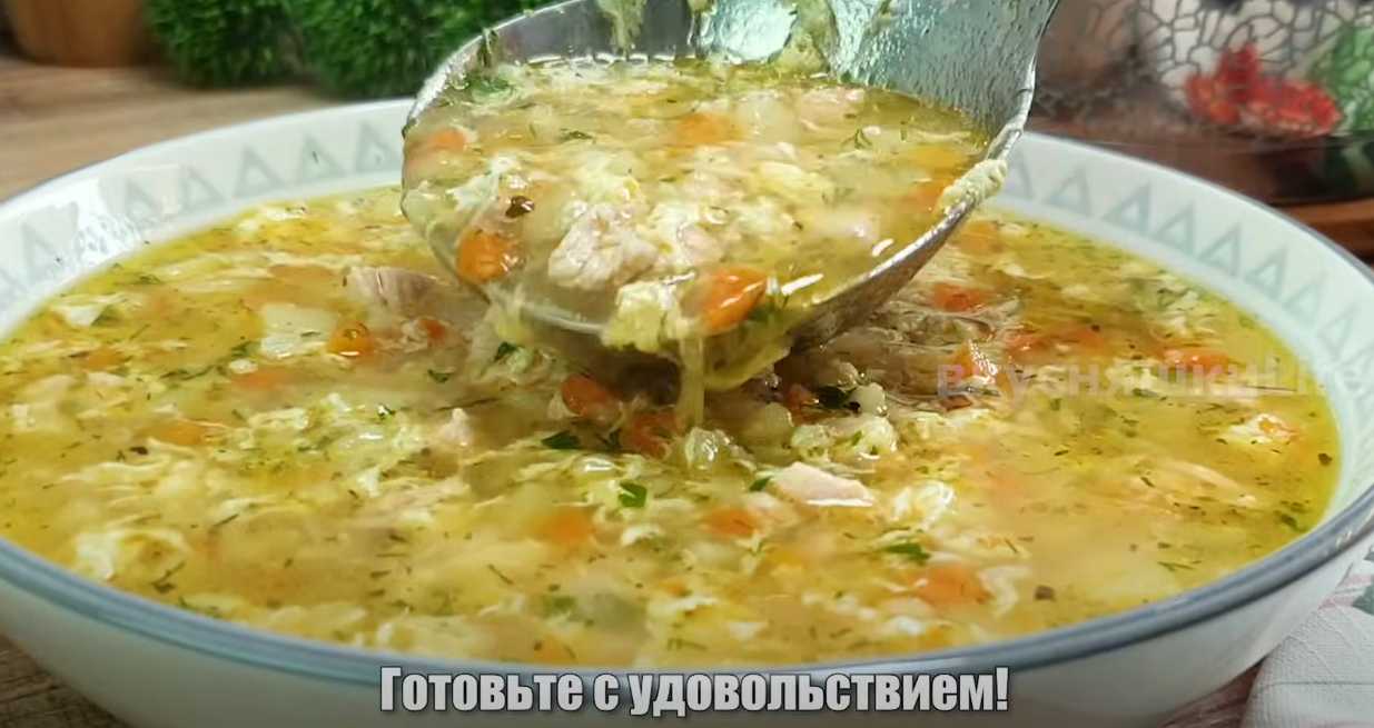 Soupe aux œufs classique - Étape 12