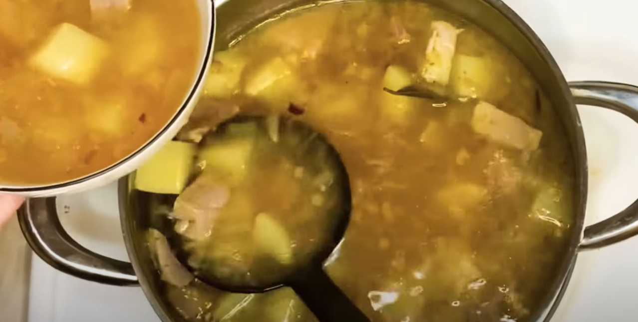 Soupe de porc classique - Étape 11