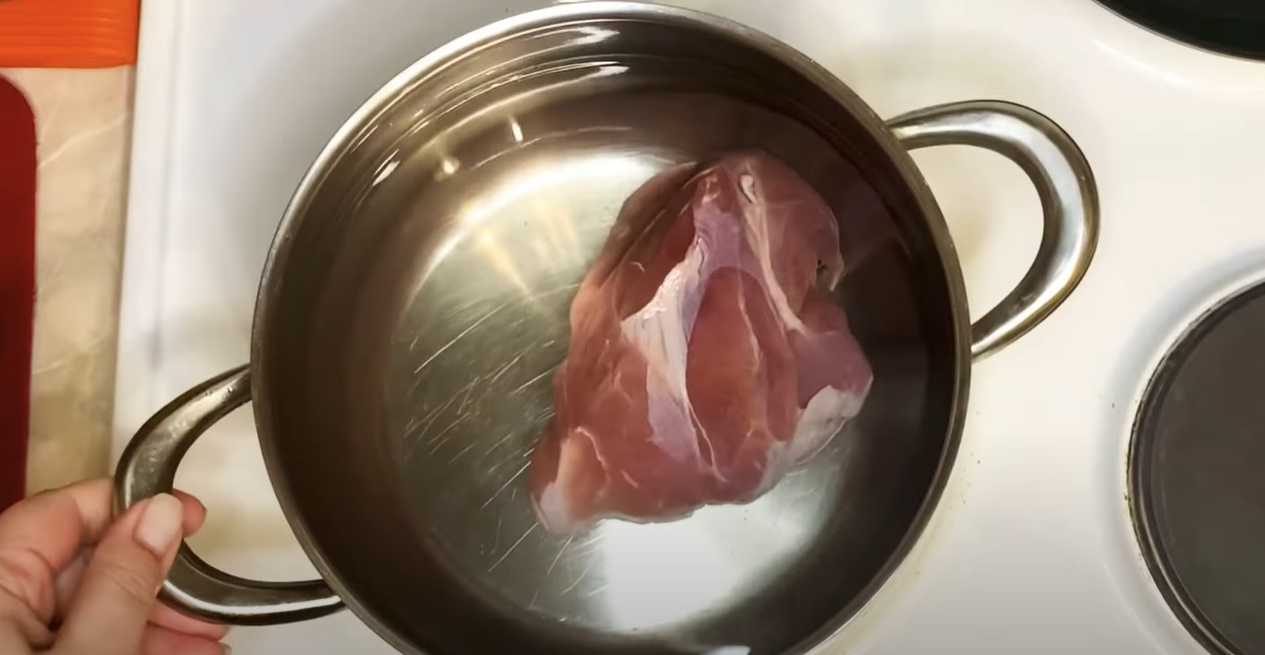 Soupe de porc classique - Étape 1