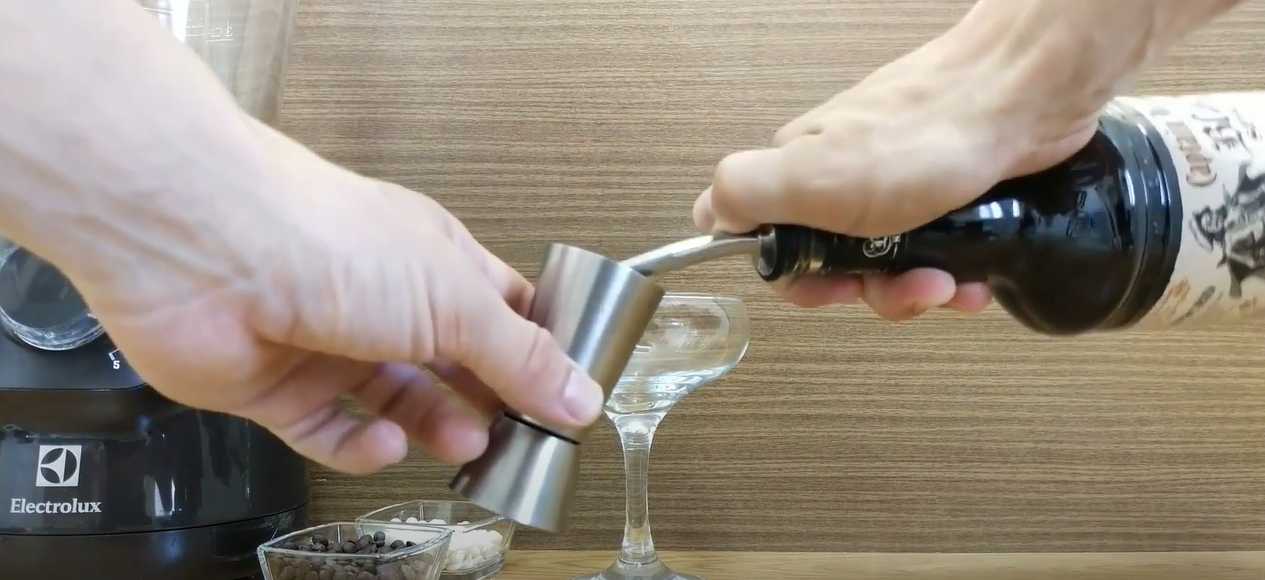 Cocktail glacé au rhum - Étape 1