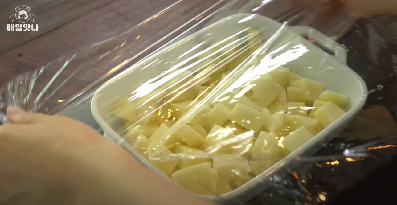 Champignons et pommes de terre à la sauce à l'ail - Étape 1