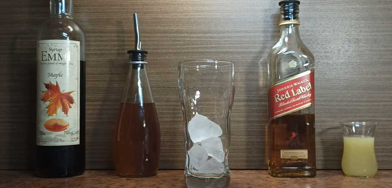 Cocktail Pomme Érable - Étape 1