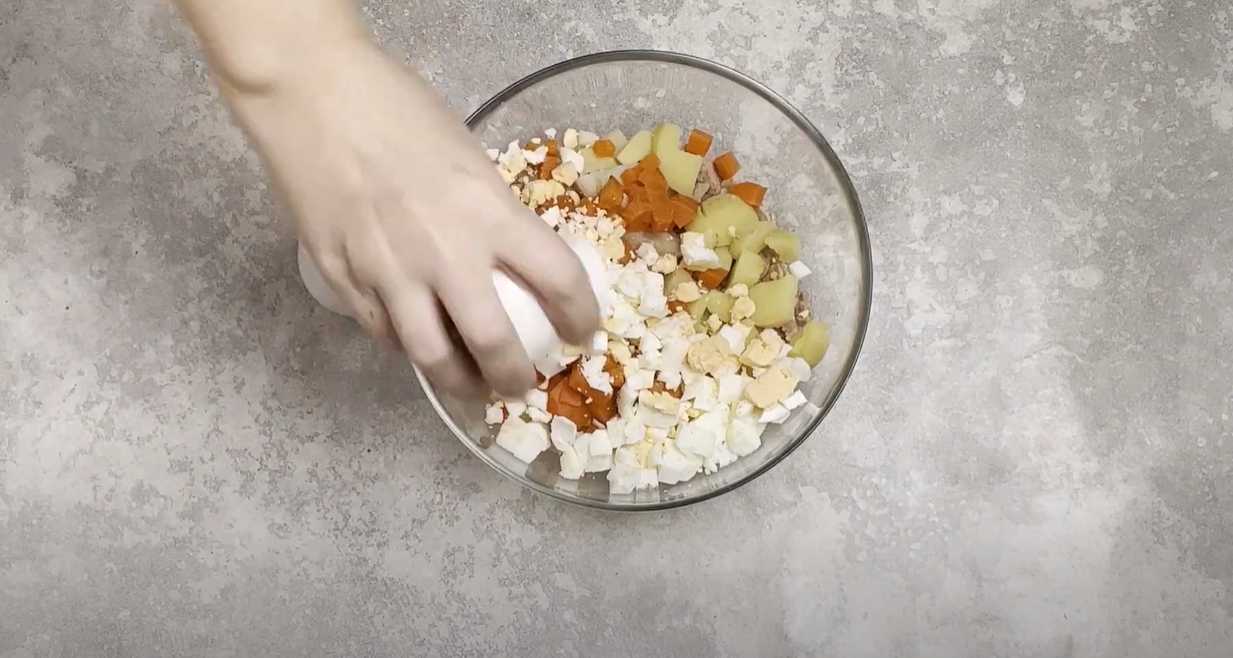 Salade de poisson classique - Étape 4