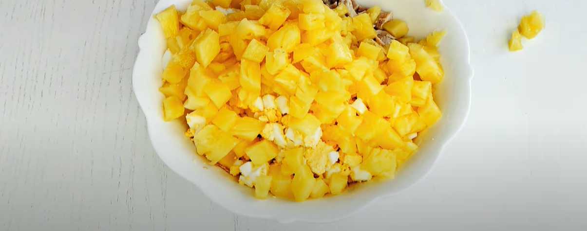 Salade de poulet et d'ananas - Étape 4