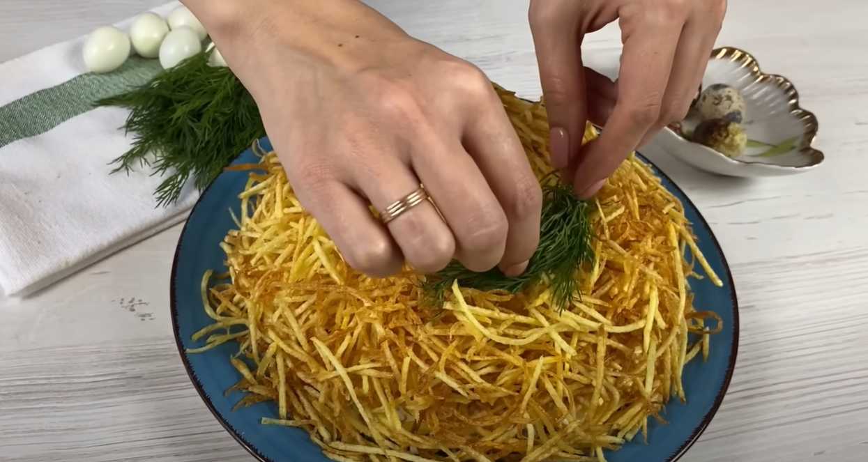 Salade de nids de tétras - Étape 15