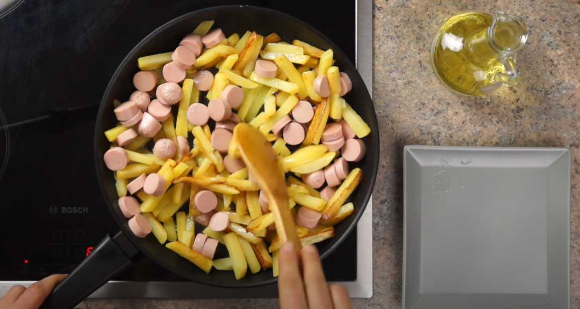 Pommes de terre sautées aux saucisses - Étape 8