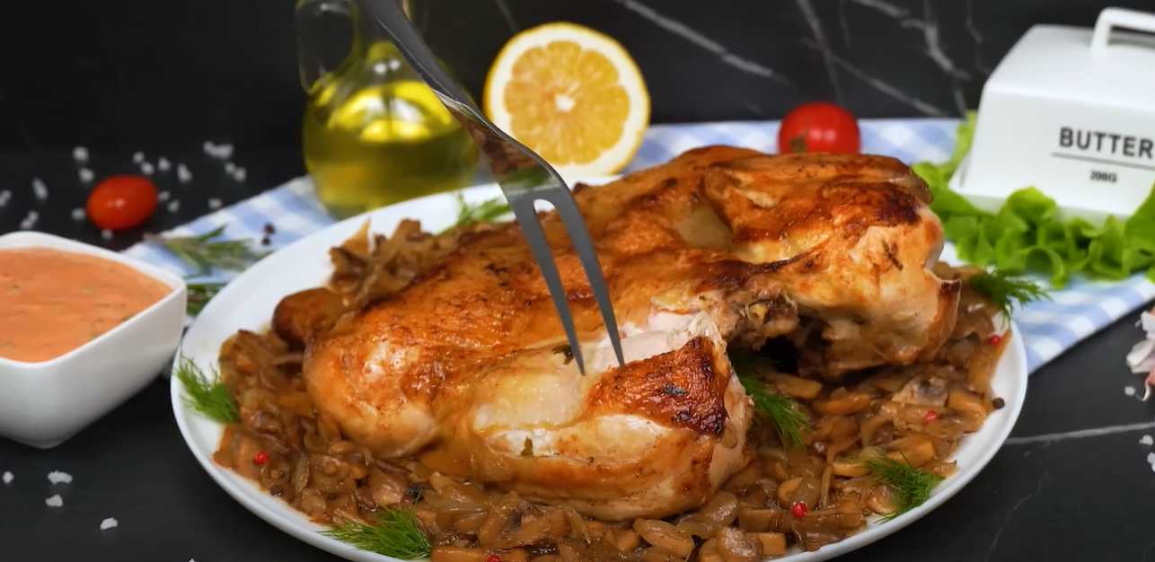 Poulet frit aux champignons et aux oignons - Étape 11