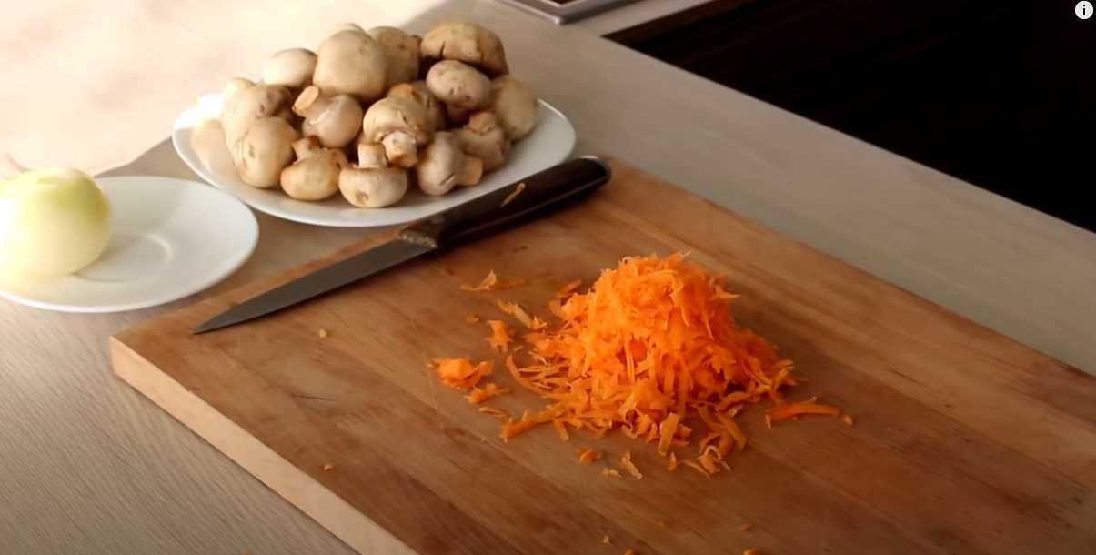 Salade de poulet et de champignons - Étape 2