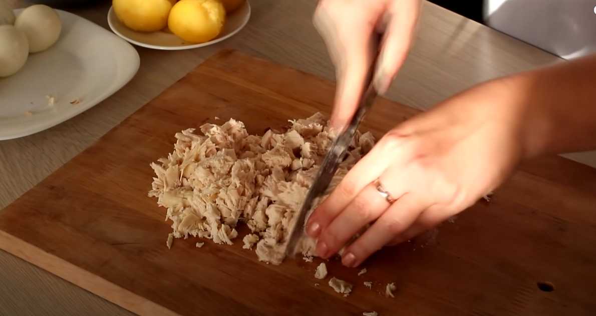 Salade de poulet et de champignons - Étape 8