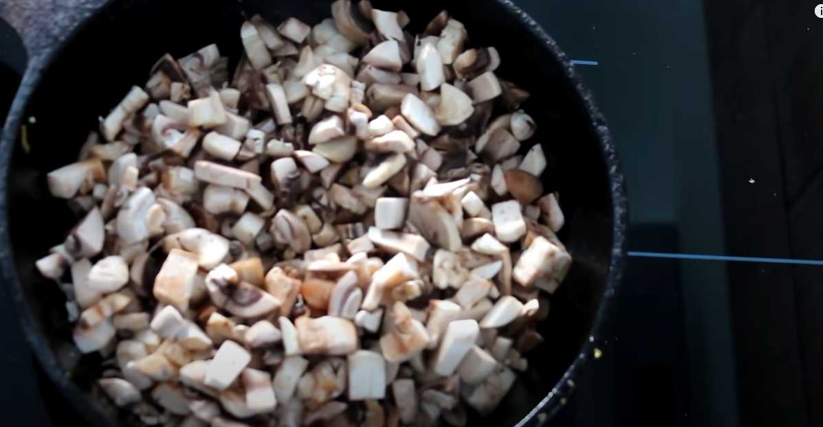 Salade de poulet et de champignons - Étape 7