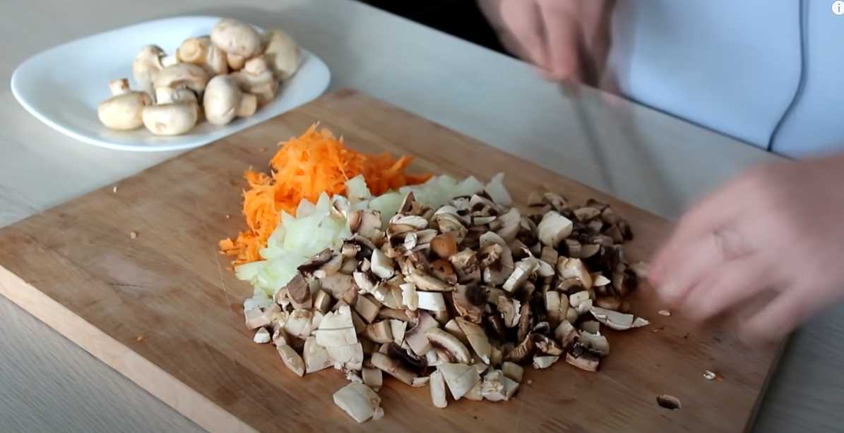 Salade de poulet et de champignons - Étape 3