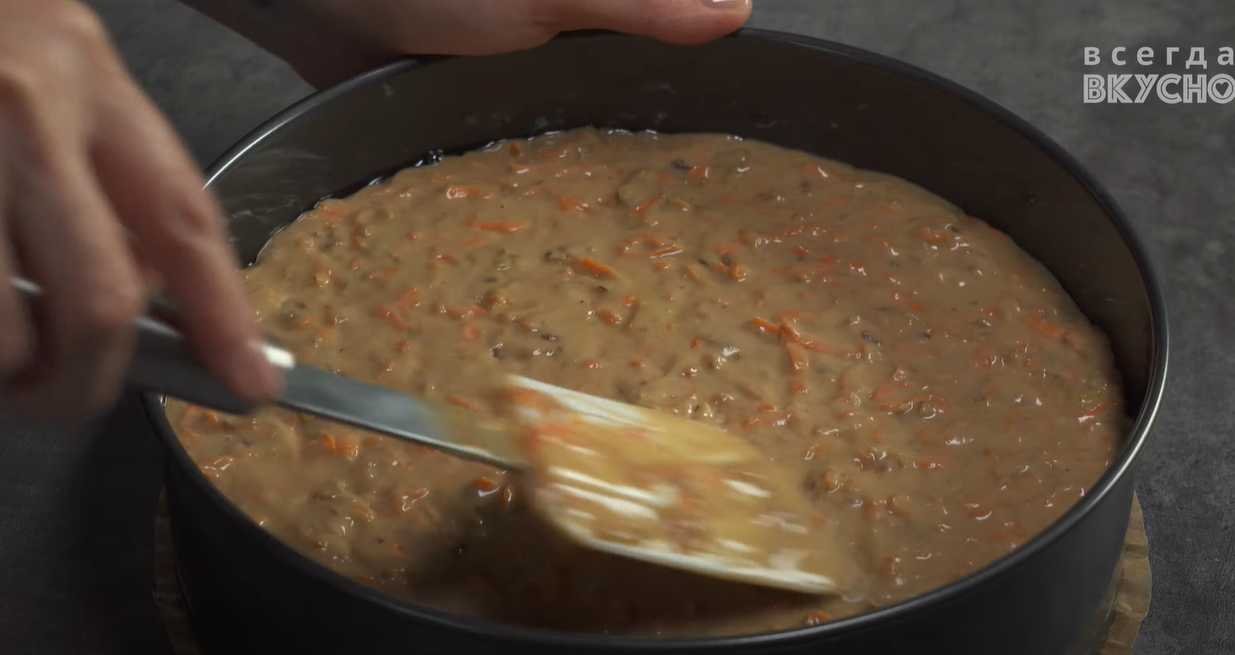 Gâteau aux carottes, noix et raisins secs - Étape 9
