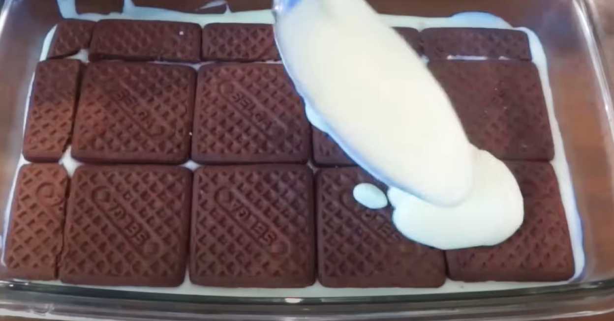 Gâteau aux biscuits sans cuisson - Étape 9