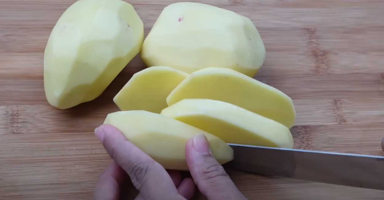 Poulet au four avec des pommes de terre - Étape 1