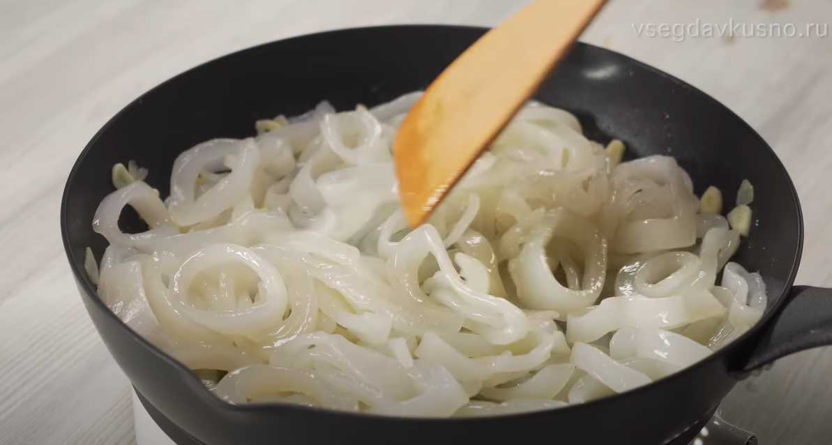 Calamars à la sauce à l'ail - Étape 4