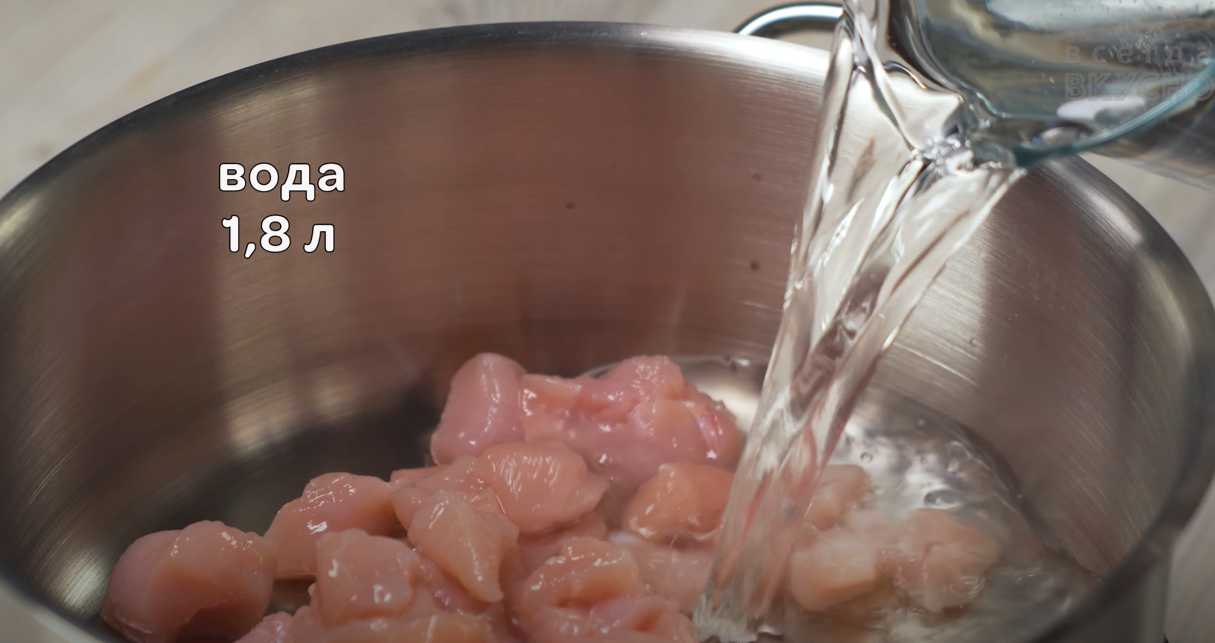 Soupe au poulet et aux orties - Étape 2