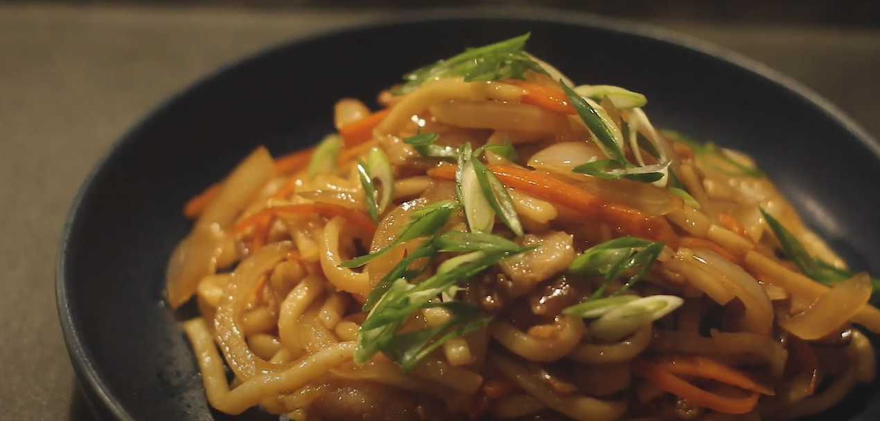 Udon au porc Sukiyaki - Étape 11